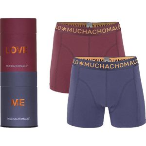 Muchachomalo Gift tubes Love Me Heren Boxershort - 2 pack - Rood/Blauw - Maat XL