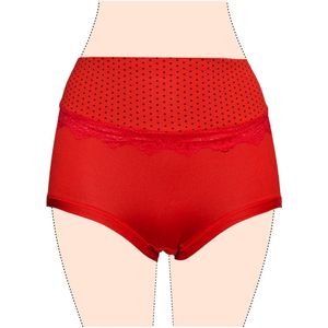 Fine Woman - Slips met stipjes bovenaan - Multipack-5 pack - 5 kleuren - Maat Large