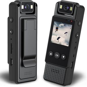 MKSS® Bodycam - Action Cam - Spycam - Bewegingsdetectie - 180º Draaibare Lens - Bodycam Politie - Full HD - Zwart