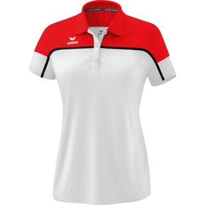 Erima Change Polo Dames - Wit / Rood / Zwart | Maat: 34