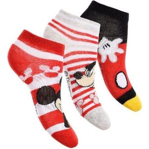 Mickey Mouse -enkelsokken Mickey Mouse - 3 paar - jongens - maat 23/26
