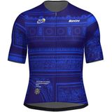 Santini - Tdf Arrivée Arc De Triomphe 2025 - Wielertrui - Blauw - Korte Mouw