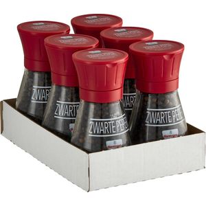 Verstegen - Zwarte Peper - Kruiden en Specerijen - Peper molen - 6x