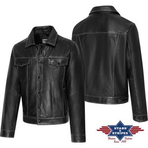 Western Leren jas Cedric Stars & Stripes 3XL