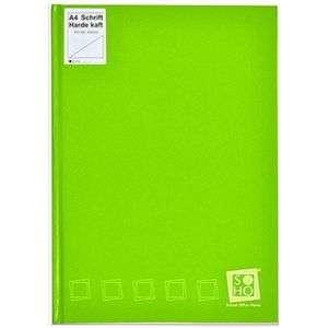 Groot Notitieboek A4 met harde kaft - Blanco inhoud - Limegroen Hoogglans - Gratis Verzonden