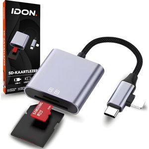 IDON - S1 Pro - Kaartlezer - Universeel - USB-C en Lightning Aansluitingen