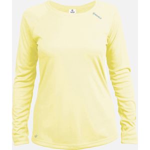 SKINSHIELD - UV Shirt met lange mouwen voor dames - FACTOR50+ Zonbescherming - UV werend - Lichtgeel