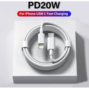 Apple USB-C naar Lightning kabel voor iPhone/iPad/iPod - 2 meter - wit