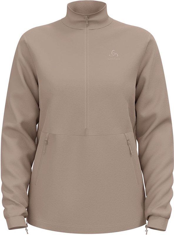 Odlo - Essential 365 High Pile Fleece - Beige - Halve Rits - Vrouw