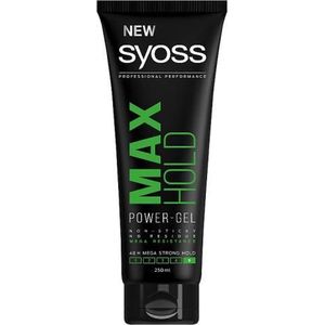 Syoss - Gel Max Hold - Haargel - 250 ml - Mega-Strong Fixation