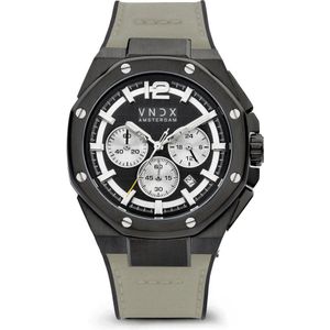VNDX Amsterdam - Horloge voor mannen - Wise Man Silicon Zwart