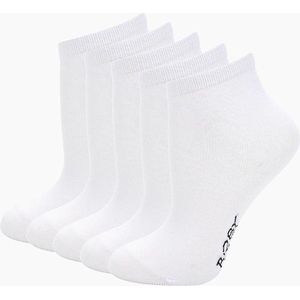 RobyKris Kids 5 paar kindersokken - Wit - Maat 36/37