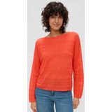 s.Oliver - Gebreide Trui - Gestreept - Ronde Hals