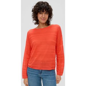 s.Oliver - Gebreide Trui - Gestreept - Ronde Hals