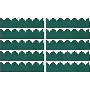 vidaXL - Gazonranden - 10 - st - 65x15 - cm - PP - groen
