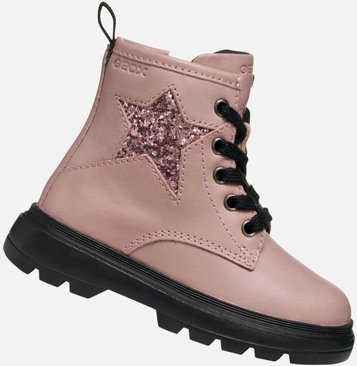 Geox B Kiddarth enkellaars voor babymeisjes, oud roze, 21 EU, roze, 21 EU