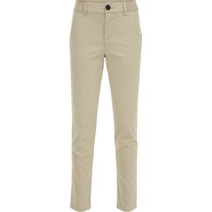 WE Fashion Jongens slim fit chino met dessin