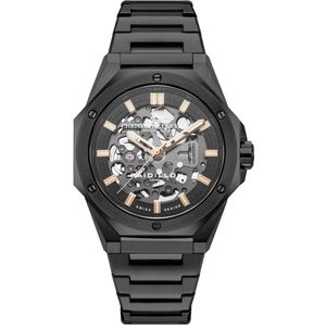 Luxe mannenhorloge Christophe Duchamp Raidillon Skeleton Automatic Black