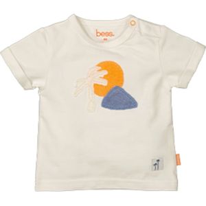 B.E.S.S. - Shirt sh.sl. Palm White - maat 56