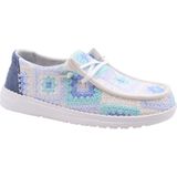 HEYDUDE - Wendy Cottage Crochet - Instapper - Bay Blue Multi - Textiel Chambray