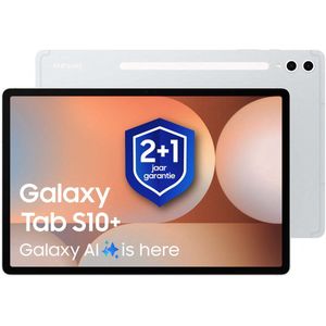 Samsung Galaxy Tab S10 Plus - WiFi - 256GB - Platinum Silver + 1 jaar extra garantie