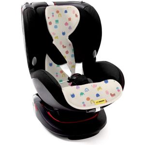 AeroMoov Air Layer – Inlegkussen Autostoel – Ademend & Warmteregulerend - Groep 1 - Funny Shapes