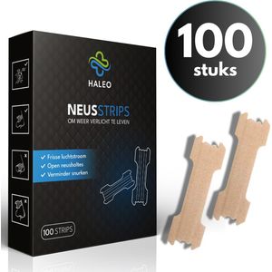 Haleo® Neusstrips - 50 Neuspleisters - Anti Snurk Pleisters - Slaapproblemen - Neusspreider - Beter Slapen - Anti Snurk