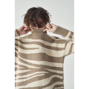 Zebra - Print - Trui - Sweater - Mode - Maat - L/XL