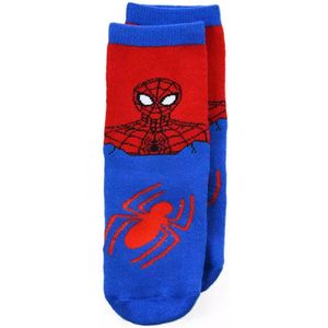 Marvel Spider-Man Anti-Slip Sokken – Blauwe Kinder Sokken met Rode Grip – Maat 23/26