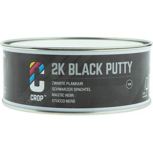 CROP Polyester Plamuur 2K - 750 ml - Reparatie voor Auto - Autoplamuur met Verharder - 2 Componenten Vulmiddel - Zwart
