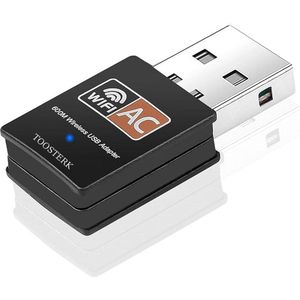 USB WiFi Adapter 600Mbps – Dual Band 2.4GHz & 5GHz – Plug & Play – Draadloze Netwerkadapter voor PC & Laptop