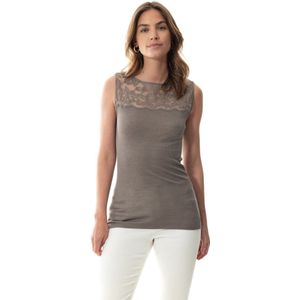 Mey - Top Lace Wool Love - Dames - 90 deep taupe