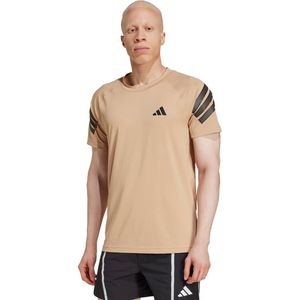 adidas Performance Icon 3-Stripes T-shirt - Heren - Bruin- 3XL