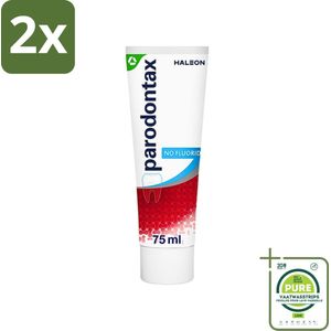 Parodontax - Tandpasta - Fluoride Vrij - 75ml - Voordeelverpakking - 2 stuks - Tandpasta fluoride vrij - Mondgezondheid