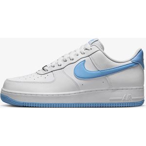 Nike Air Force 1 '07 - Sneakers - Mannen - Maat 45 - Wit/Wit/Lichtblauw