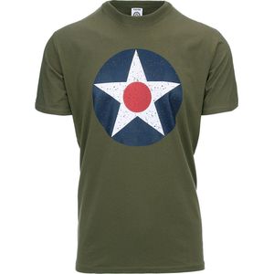 Fostex WWII Series - T-shirt U.S. Army Air Corps (kleur: Groen / maat: XXL)