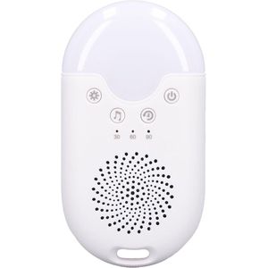 White Noise Machine - Draagbare Handheld, Opladen Bevorder Slaapgeluidsmachine met Kleurrijk Licht Diverse Muziek Slaaphulpapparaat Ondersteuning voor Thuisreizen Nachtgebruik