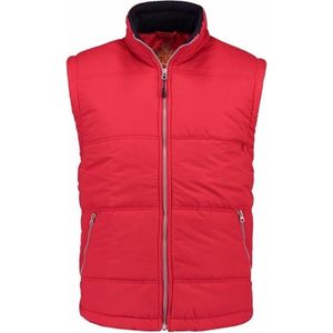 Basic bodywarmer rood voor heren - winddichte mouwloze sport vesten L (40/52)