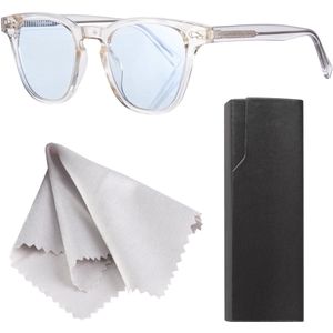 Blauw Licht Bril HighScope – Transparant Zilver – Blauwlichtbril Zonder Sterkte – Blue Light Blocking Glasses – Gaming Bril / Computerbril / Beeldschermbril – Slaapbril voor Nacht & Overdag – Unisex Design