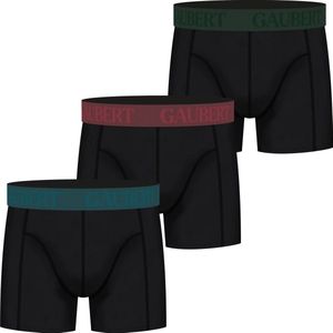 Gaubert 3-pack Heren boxershorts Bamboe - Black - 010 - S - Zwart