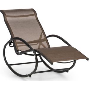 Blumfeldt Santorini schommelstoel ligstoel , aluminium , 70% PVC en 30% polyester  , 3 verstelbare ligstanden