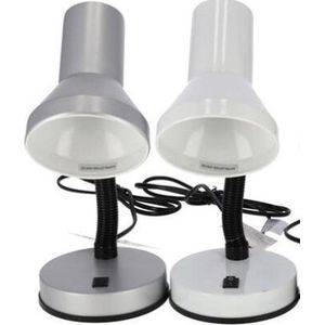 Gerim Bureaulamp - wit - 13 x 10 x 30 cm - Buigbare leeslampen/ tafellampen