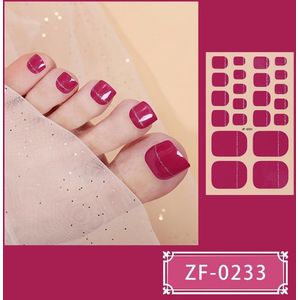 Prachtige Teen NagelStickers/ 1 vel , 22 tips/ Manicure Feet Nail stickers,Nageldecoratie,Nagellak,Plaknagels / Nail stickers