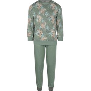 Charlie Choe jongens pyjama aop Tigers Smokey Green