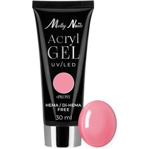 Acrylgel Molly Nails Peony 30ml Hema/DiHema vrij - gelnagels - gel - acrylgel - polygel - nagels - manicure - nagelverzorging - nagelstyliste - buildergel - builder - uv / led - opbouwnagels - 30ml - Caramdia
