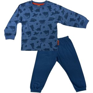 Jongens Pyjama - Katoen - Dino´s - Blauw - Maat 104