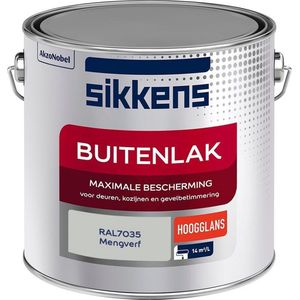 Sikkens Buitenlak - Verf - Hoogglans - Mengkleur - RAL7035 - 2,5 liter