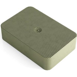 Onderlegplaatjes grijs 60 x 40 mm 15 mm dik - 100 stuks afstandhouders kunststof - draagvermogen 5 ton