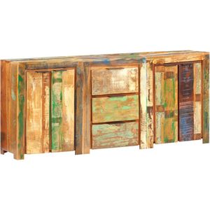Medina Dressoir met 3 lades en 4 deuren massief gerecycled hout