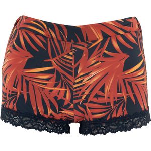 Guy de France - Short nacht micro - bedrukt brique/marine - XXL